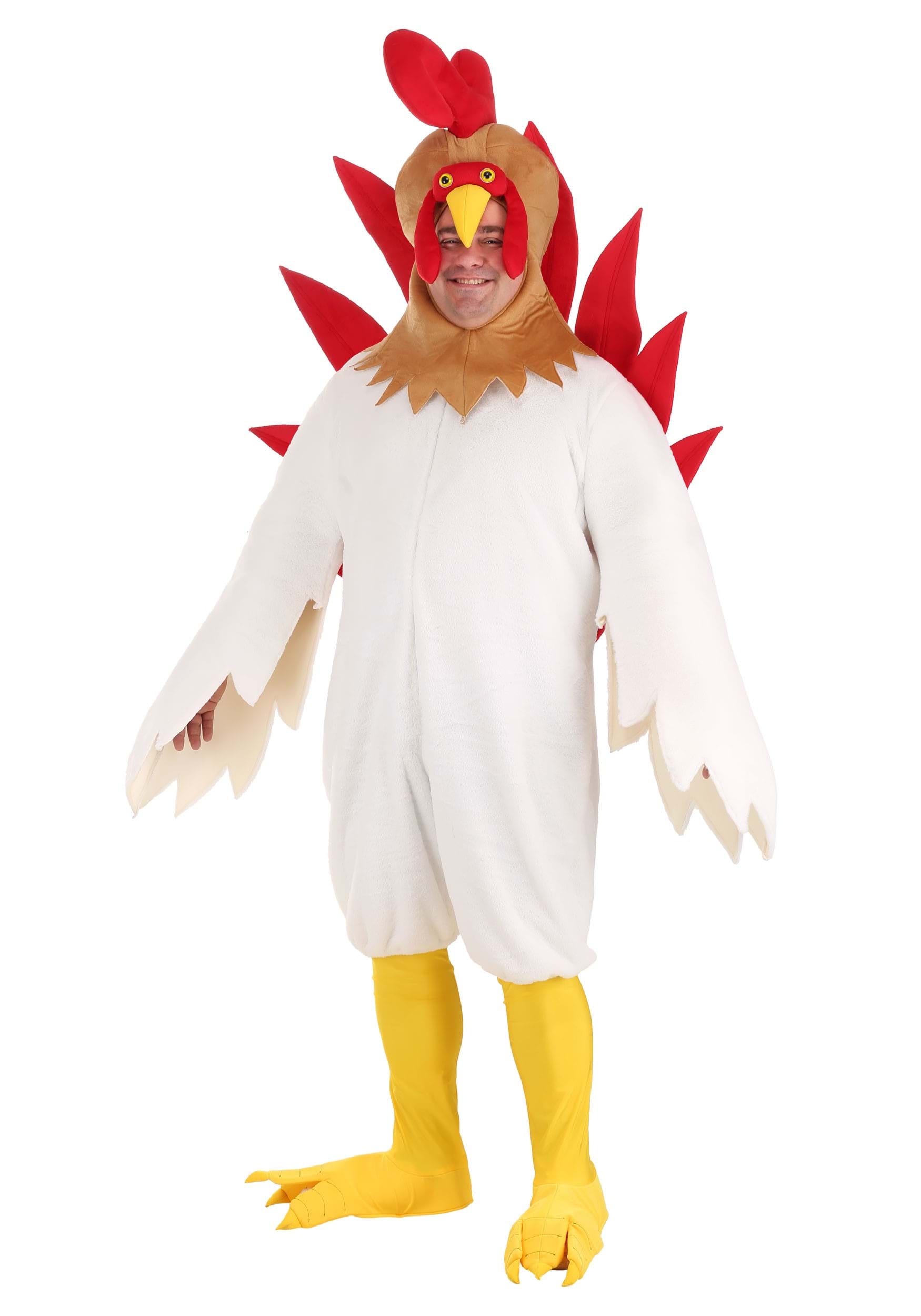 Photos - Fancy Dress FUN Costumes Plus Size Rooster Adult Costume Red FUN6832PL