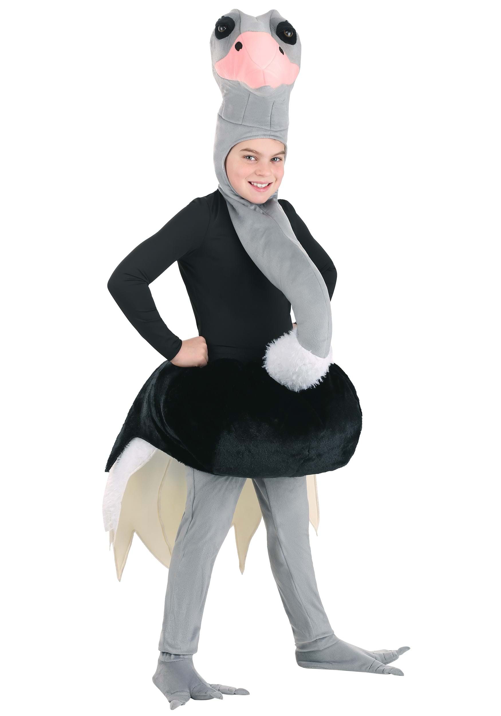 Photos - Fancy Dress FUN Costumes Ostrich Costume for Kid's Black/Pink/Gray FUN6829CH