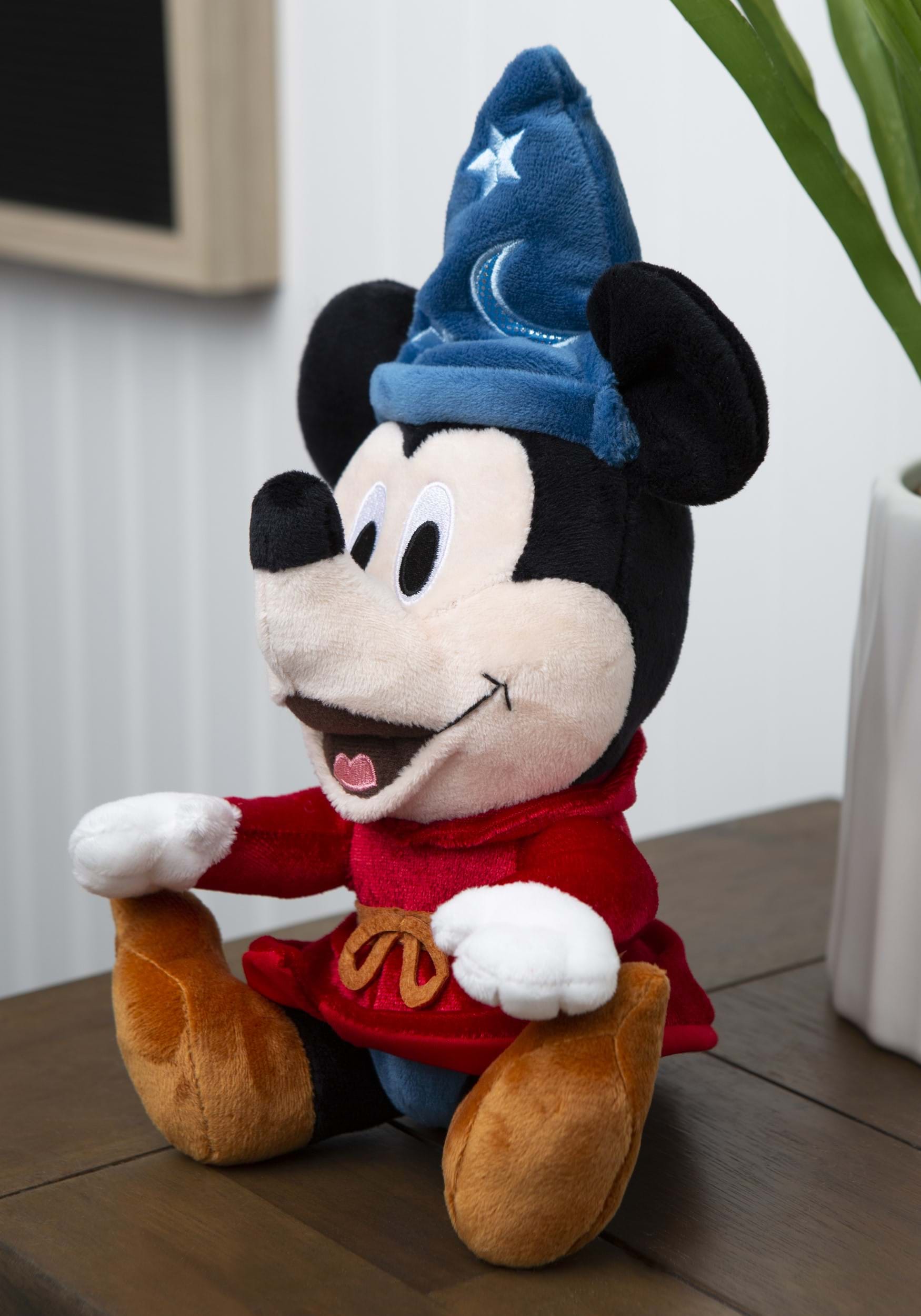 Official Disney Fantasia Sorcerer Mickey Mouse Soft Plush Stuffed Toy Animal 