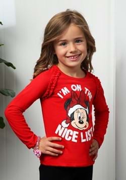 Minnie I'm on the Nice List Toddler Shirt-update