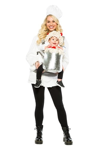 Infant Chef and Spaghetti Pot Carrier Costume