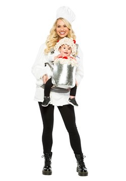 Infant Chef and Spaghetti Pot Carrier Costume