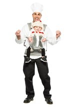 Infant Chef and Spaghetti Pot Carrier Costume Alt 1