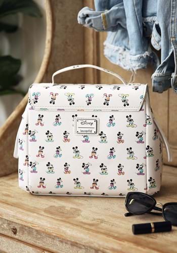 Loungefly Mickey Mouse Pastel Poses Crossbody Bag-update