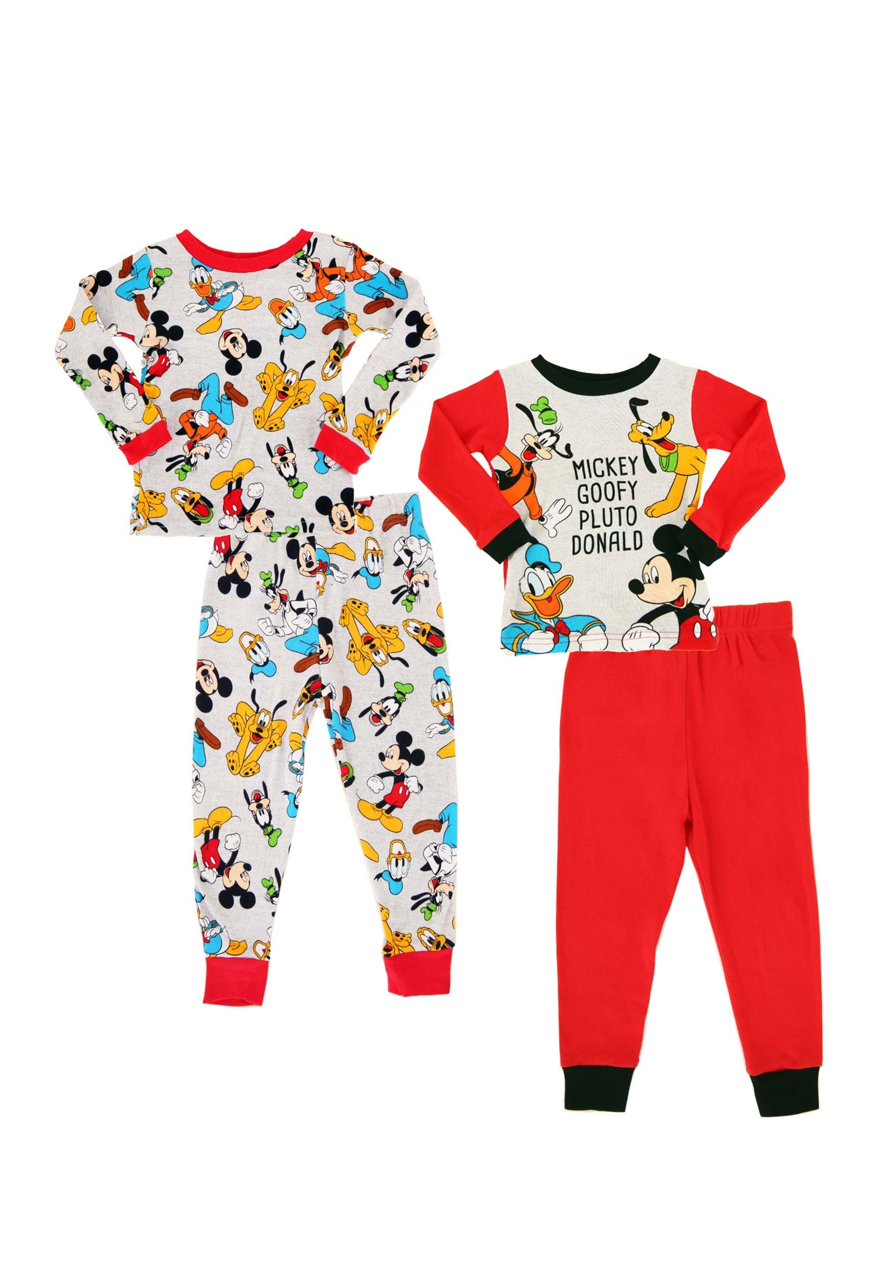 Disney Mickey Mouse & Pluto Christmas Holiday Baby Toddler Pajama Set 