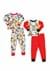 Toddler Mickey Goofy Pluto Donald 4 Piece Sleepwear Set Alt 