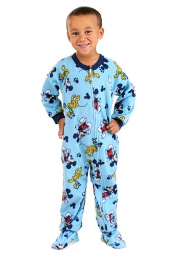Toddler Blue Mickey and Pluto Allover Print Onesie Update