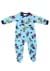 Toddler Blue Mickey and Pluto Allover Print Onesie Alt 1