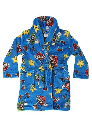 Allover Mario Print Kids Robe