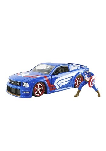 2006 Ford Mustang GT w/ Captain America 1:24 Scale Die Cast