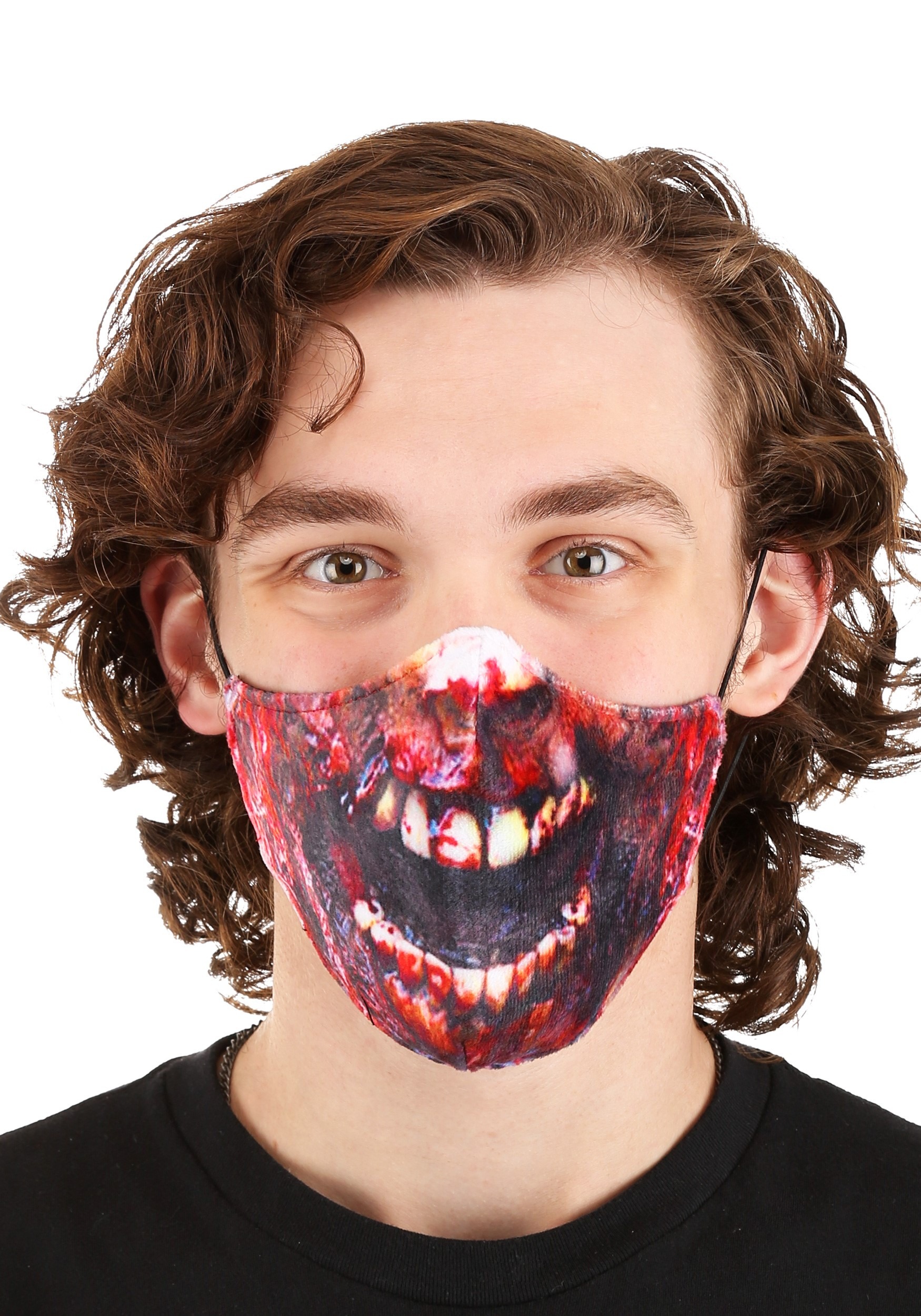 Halloween Zombi Face Lighting Eyes Face Masks - Multicolor