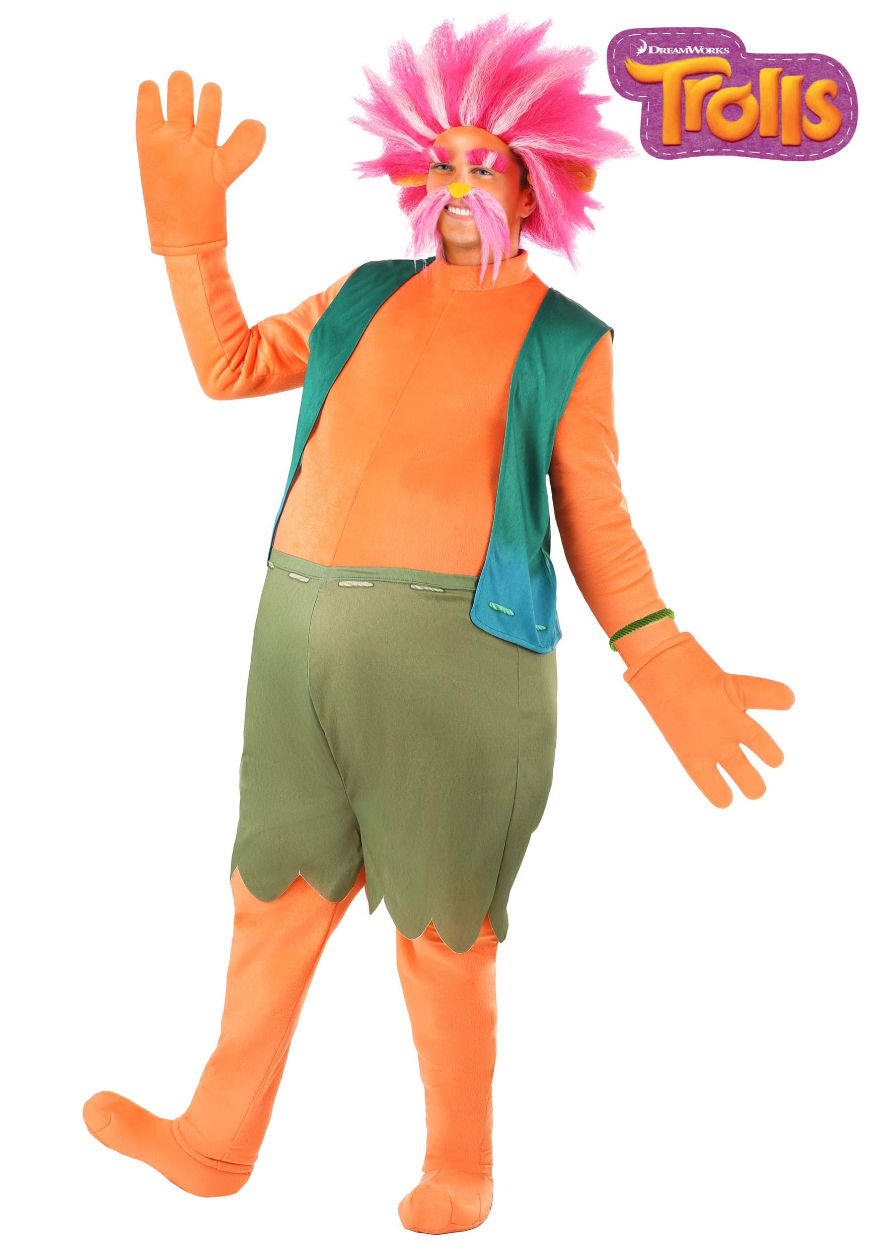 King Peppy Trolls Costume For Men
