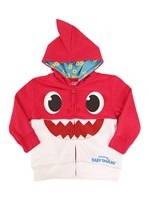 Toddler Pink Baby Shark Costume Hoodie Alt 1