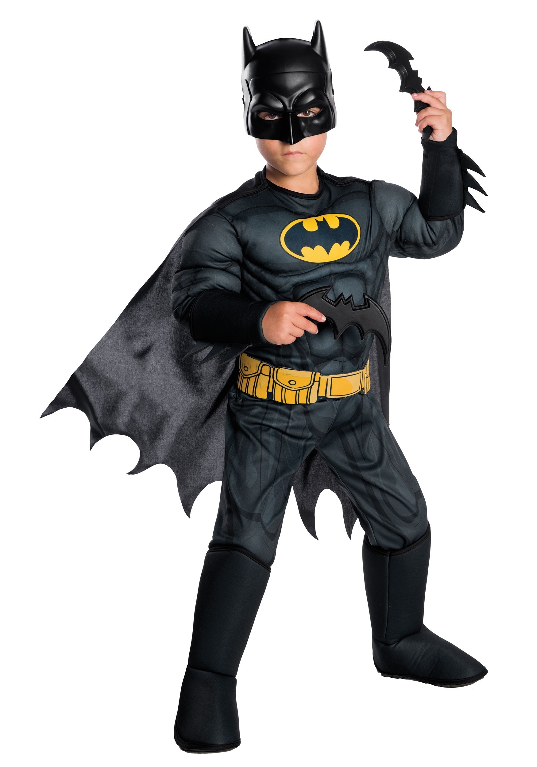 Photos - Fancy Dress Rubies Costume Co. Inc DC Comics Batman Costume for Kids Black/Gray