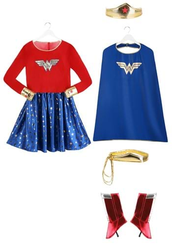 Wonder Woman Plus Size Long Sleeve Dress Costume For Adults