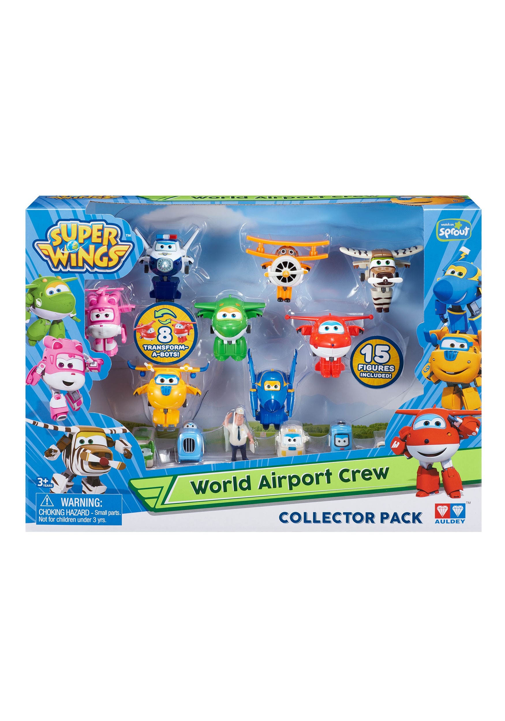Super Wings Airport Crew Collector Pack (15 Figures)