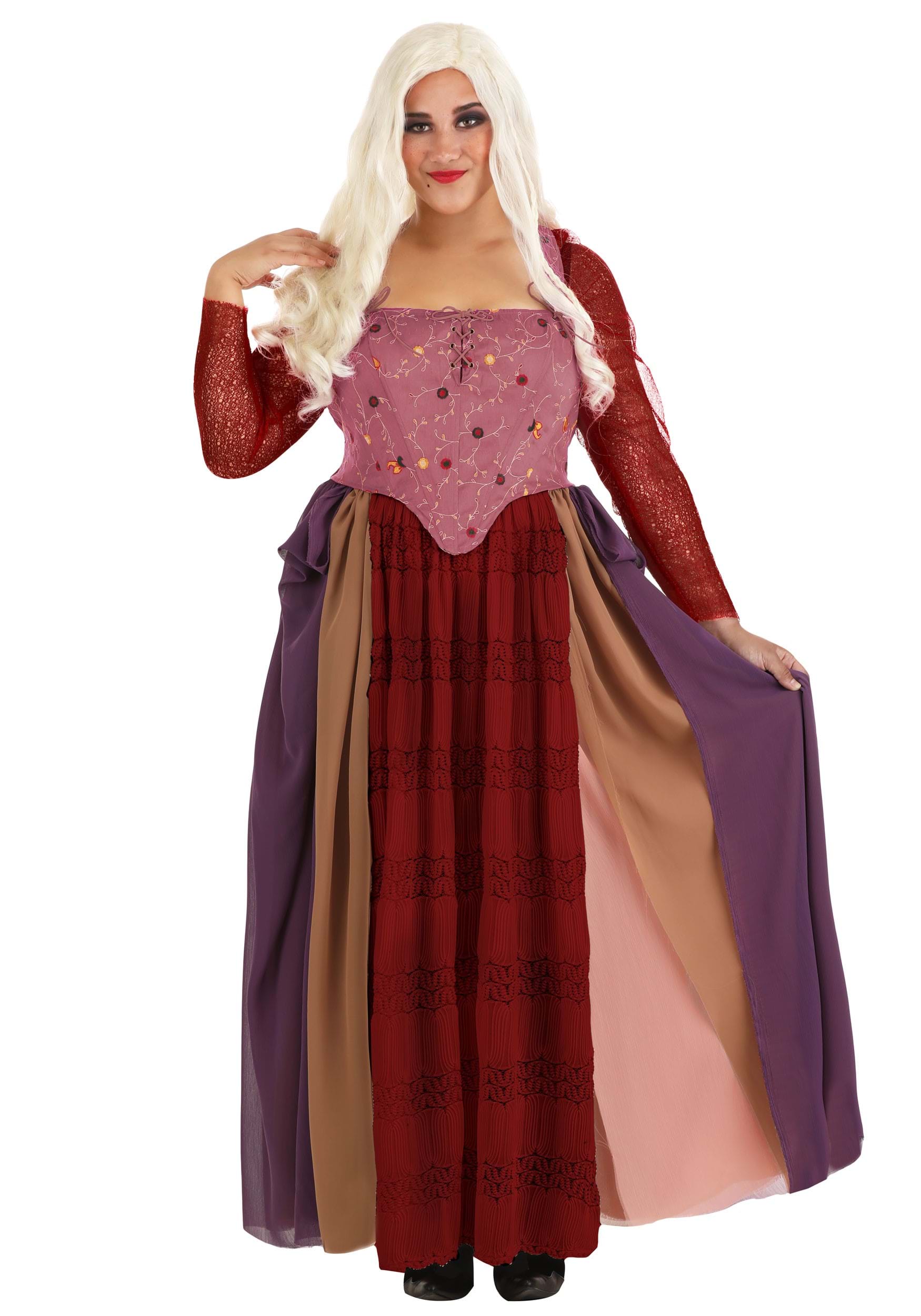 Photos - Fancy Dress Sanderson FUN Costumes Hocus Pocus Sarah  Plus Size Women's Costume Pink 