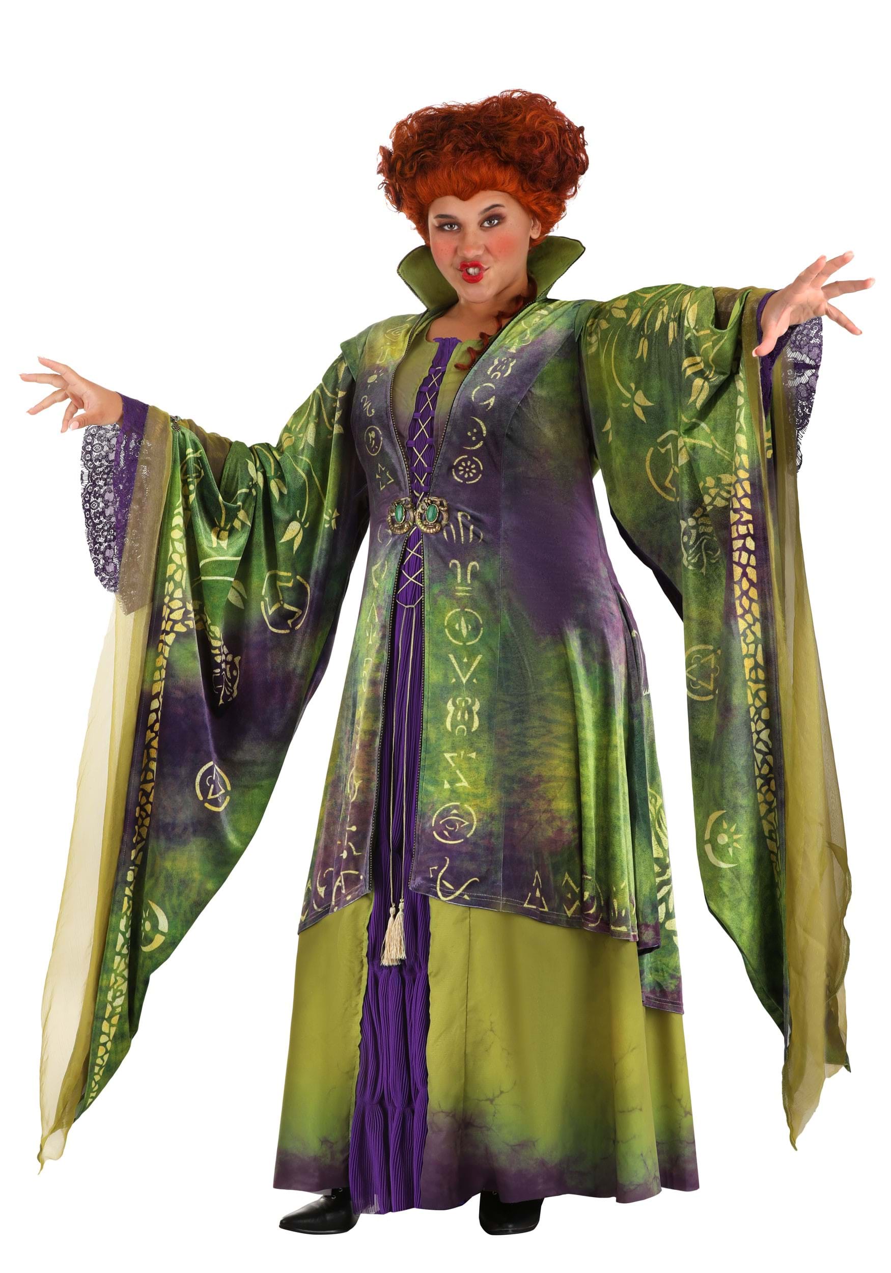 Photos - Fancy Dress Sanderson FUN Costumes Plus Size Women's Hocus Pocus Winifred  Costume Gree 