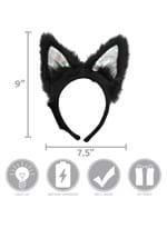 Light Up Black Cat LumenEars Headband Alt 9