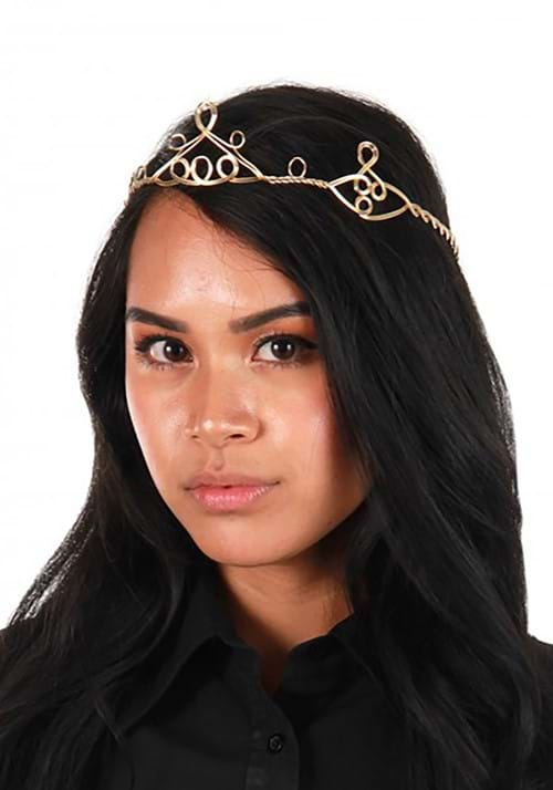 Adjustable Gold Peak Circlet for Women