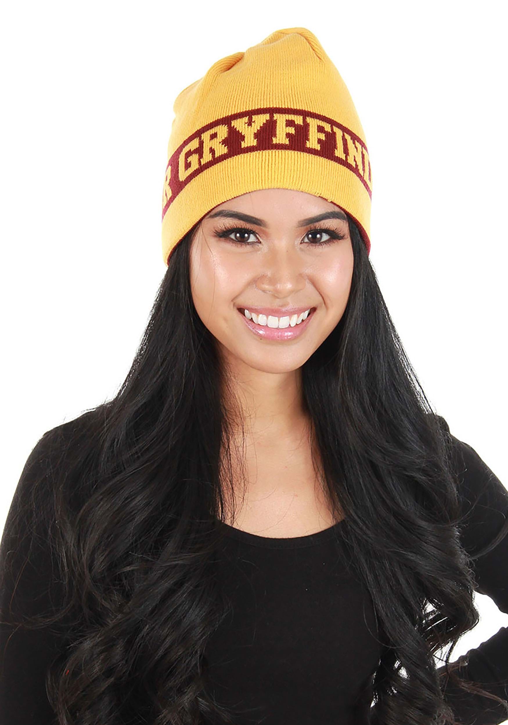Reversible Harry Potter Gryffindor Knit Beanie , Harry Potter Accessories