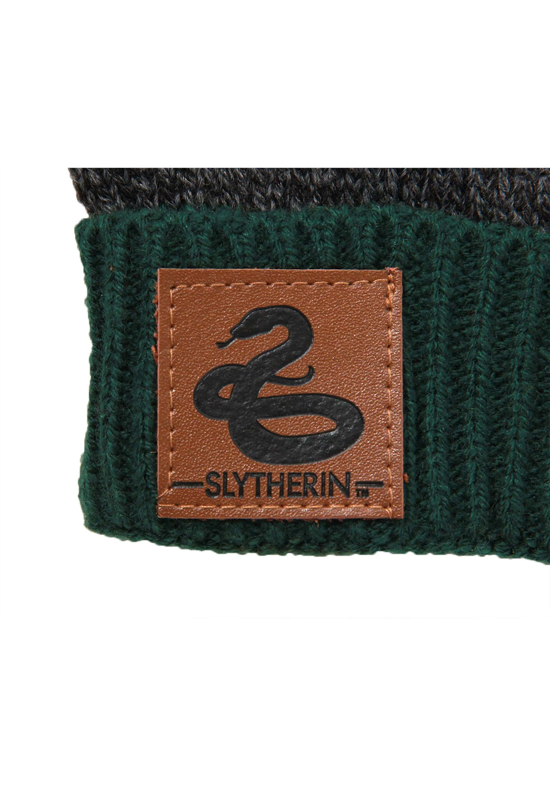 Slytherin Green Heathered Knit Beanie