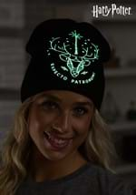 Black Patronus Glow Knit Beanie