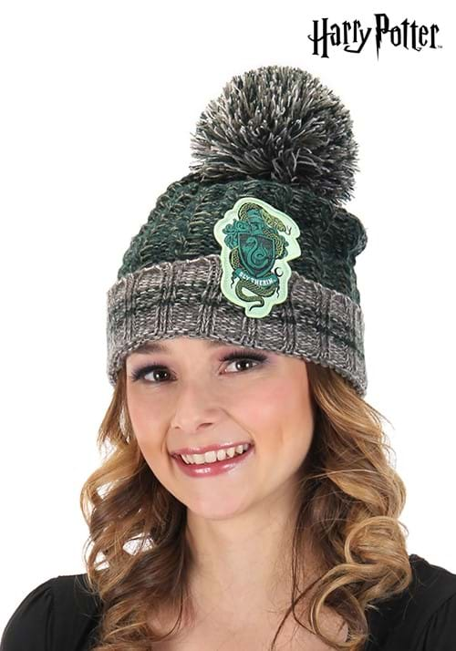 Harry Potter Heathered Slytherin Pom Beanie