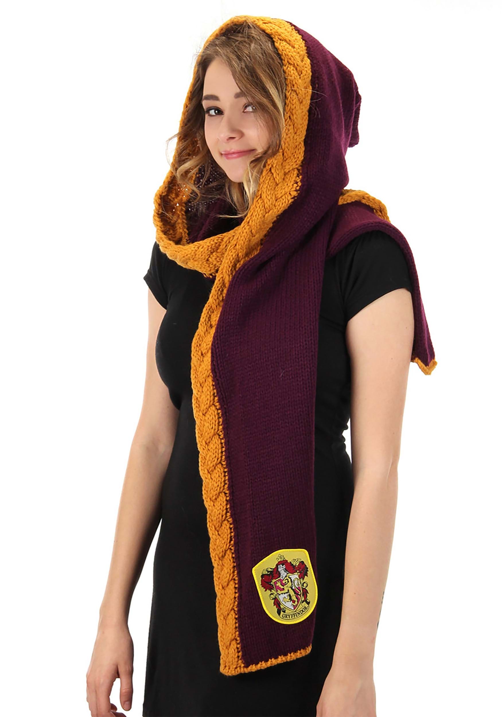 Knit Maroon Gryffindor Costume Hood