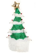 White Springy Christmas Tree Costume Plush Hat Alt 2