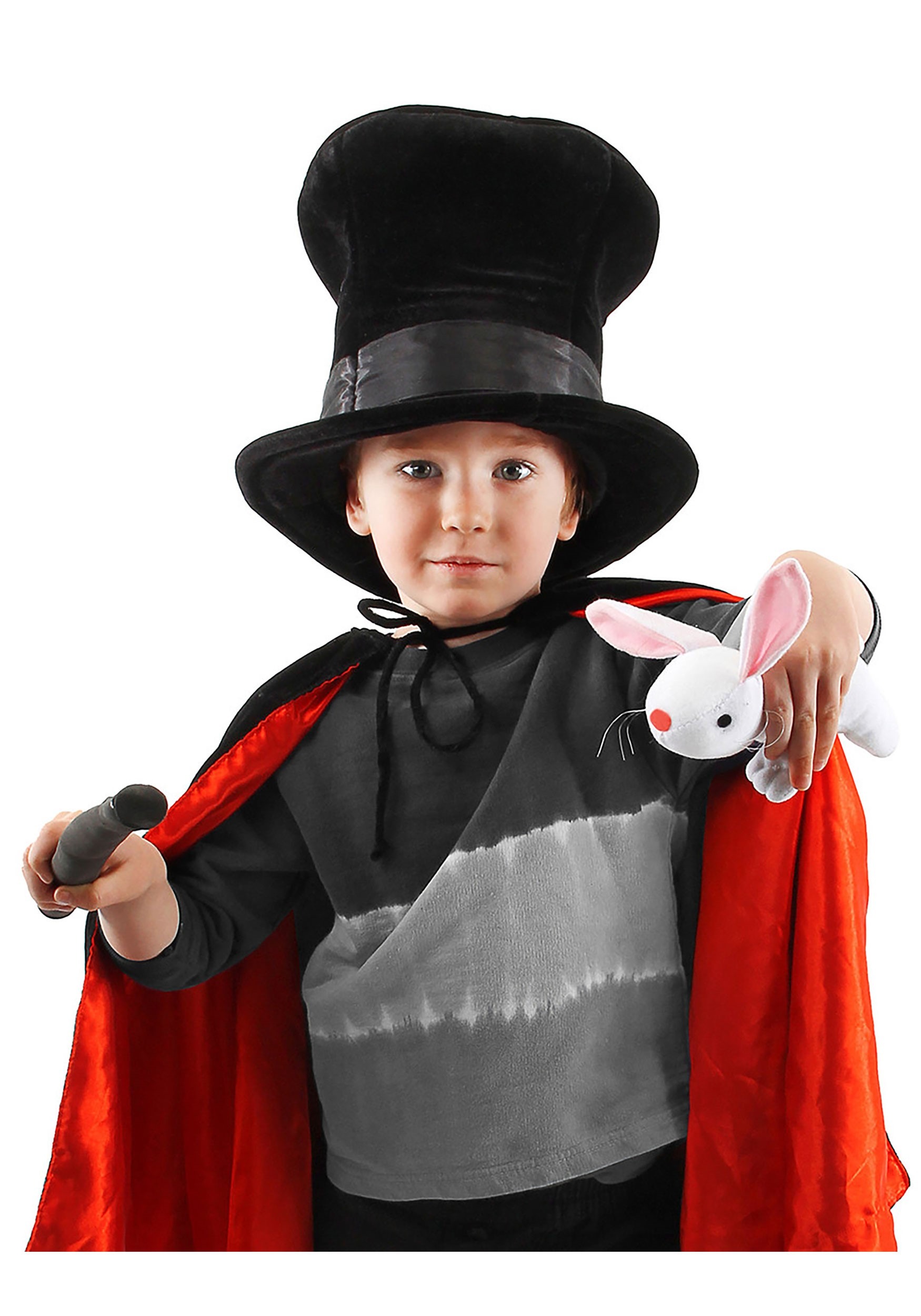 Child Magician Plush Costume Hat with Rabbit