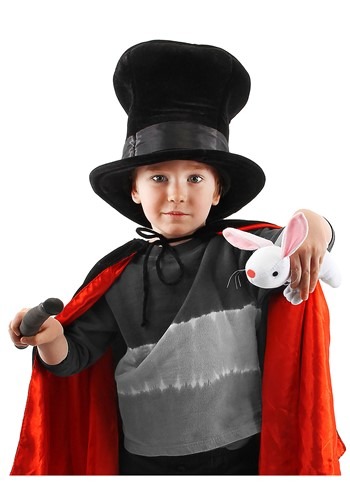 Kid's Magician Plush Hat with Rabbit