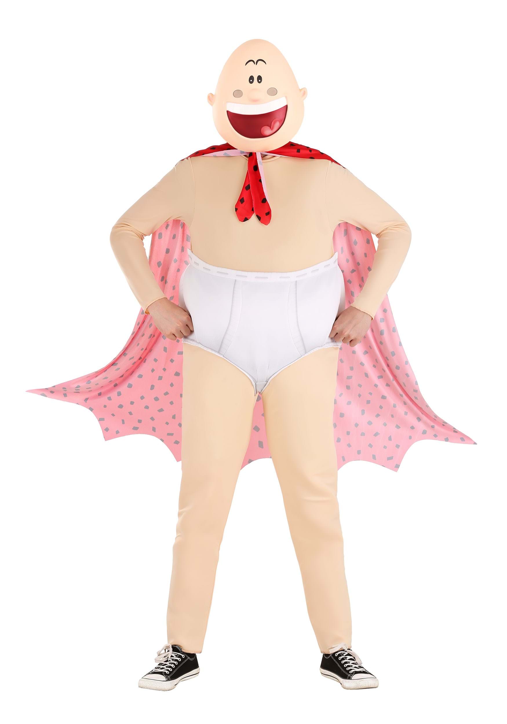Photos - Fancy Dress FUN Costumes Captain Underpants Adult Costume | Funny Adult Costumes Red&#