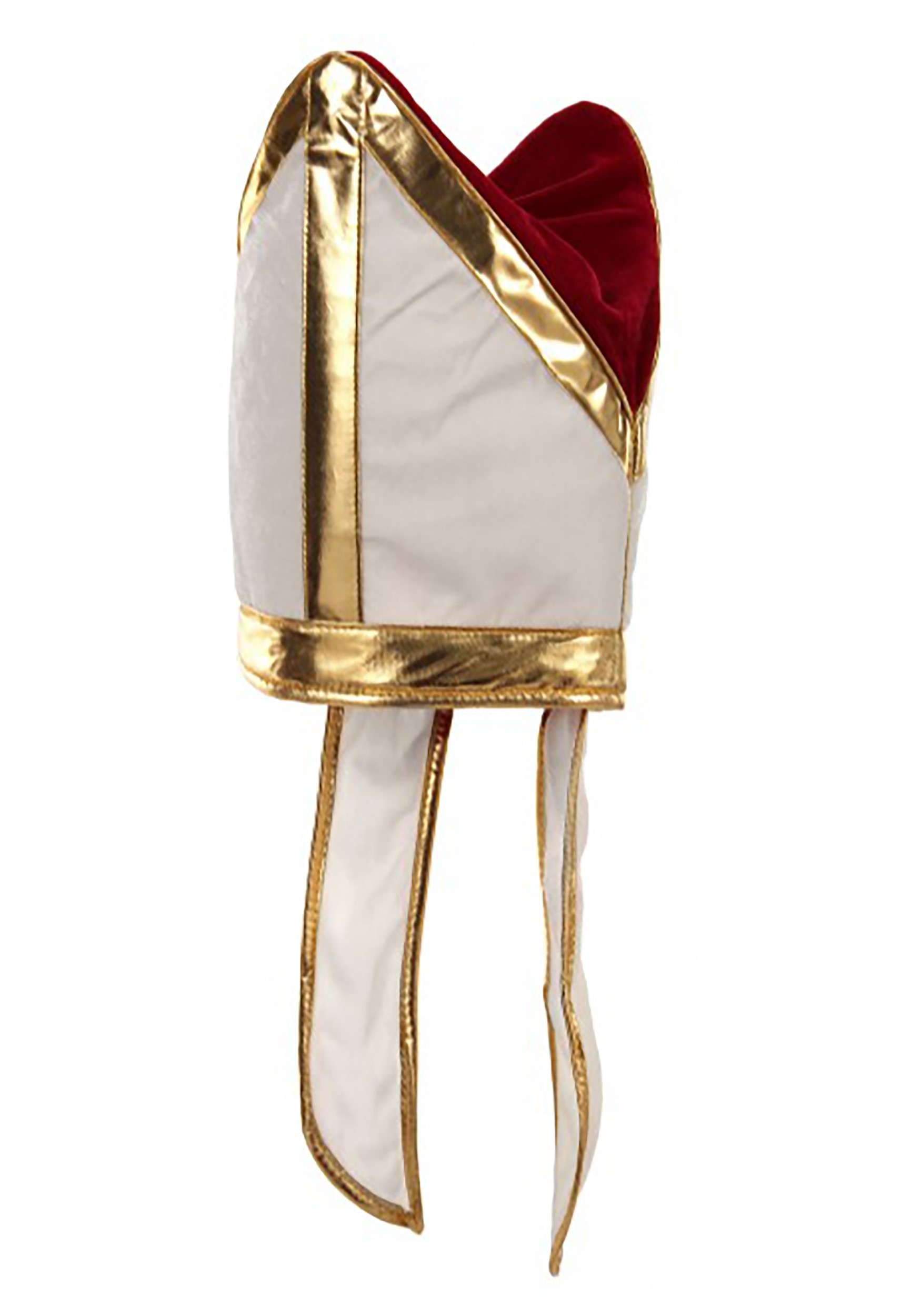 White Pope Plush Costume Hat