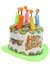 Rainbow Birthday Cake Plush Hat for Adults Alt 1