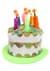 Rainbow Birthday Cake Plush Hat for Adults Alt 2