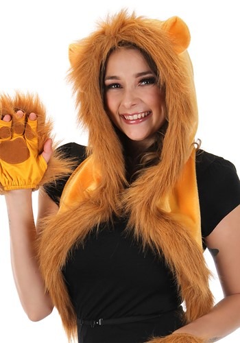 Furry Lion Costume Hood