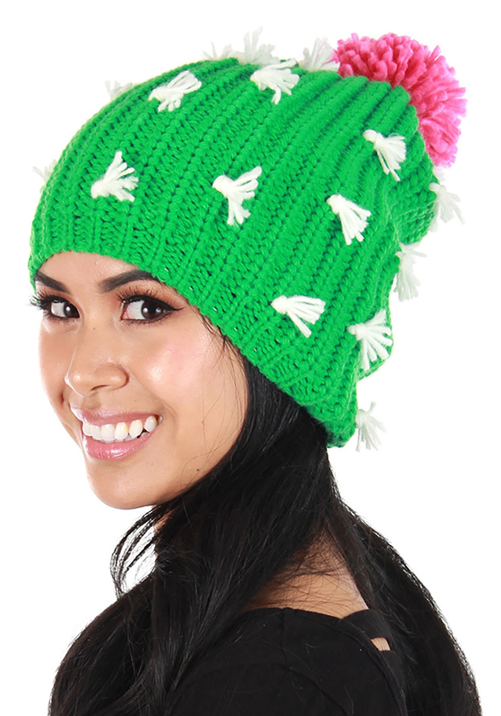 Adult Knit Cactus Slouch Beanie | Adult Beanie