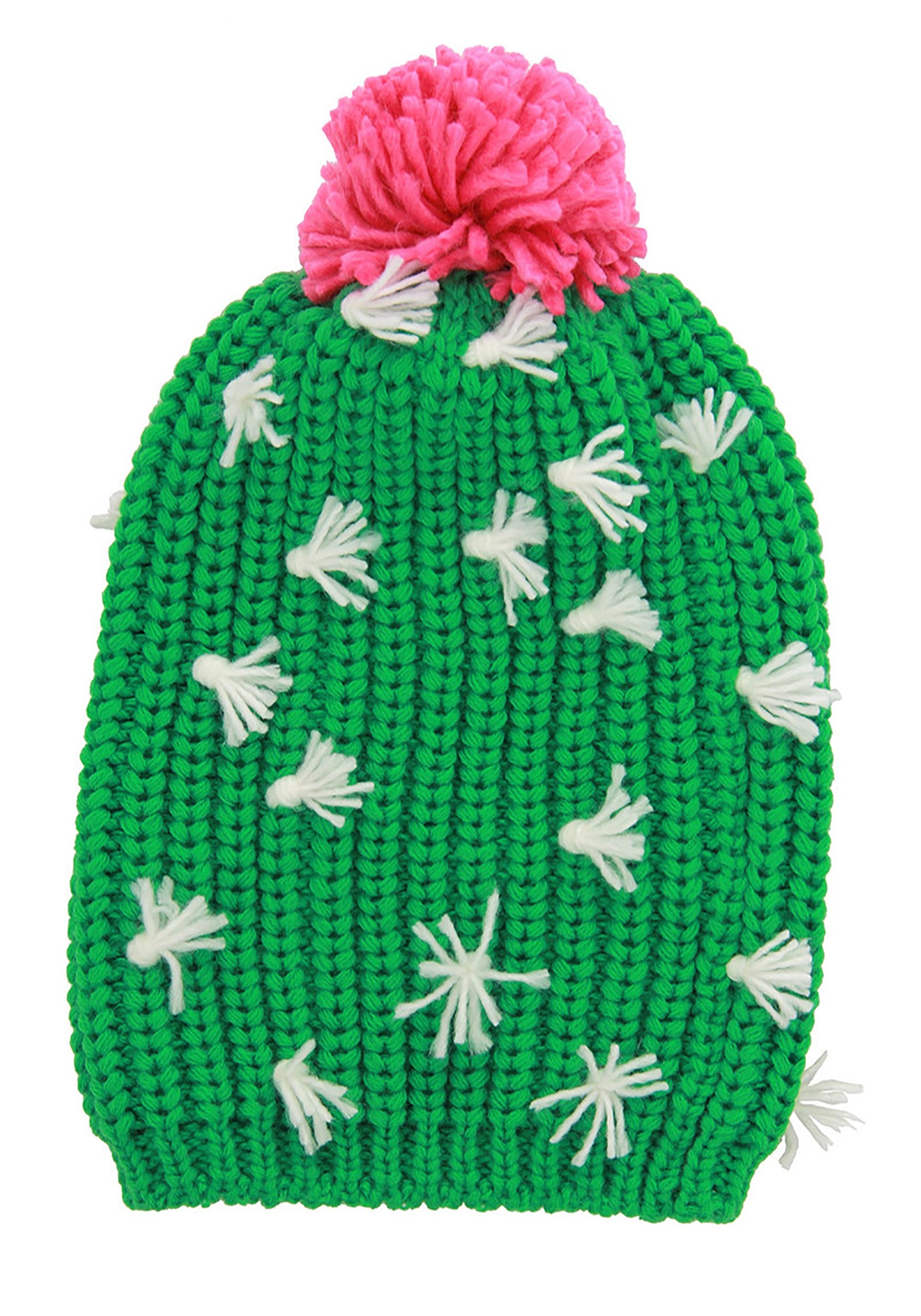 Adult Knit Cactus Slouch Beanie , Adult Beanie