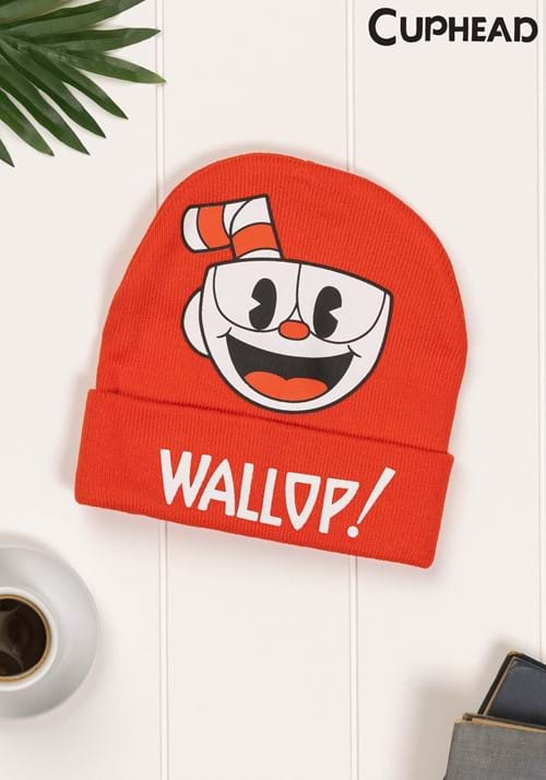 Cuphead Printed Foldup Knit Beanie Update