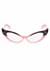Womens Pink Vintage Cat Eyes Glasses Alt 1