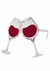 Clear/Rose Wine Goblet Costume Eyeglasses alt 2
