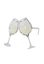 Adult Wine Goblet Eyeglasses Clear Yellow Alt 1