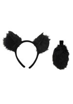 Black Bear Ears Headband & Tail Kit alt 2