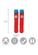 Thing 1 2 Costume Adult Socks Alt 4