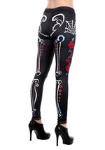 Sugar Skull Leggings One Size Alt 2