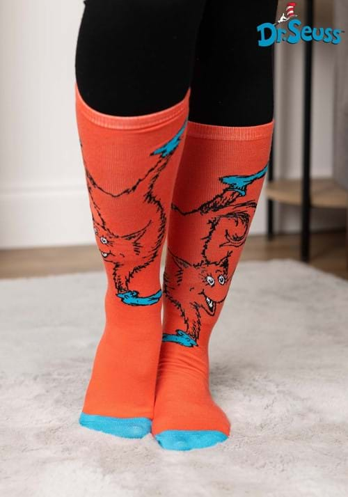 Fox in Socks Knee High Costume Socks for Adults