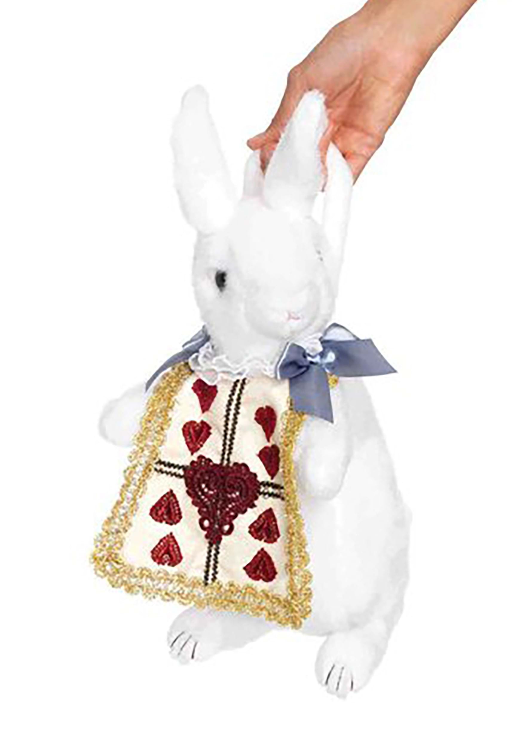 wonderland white rabbit purse