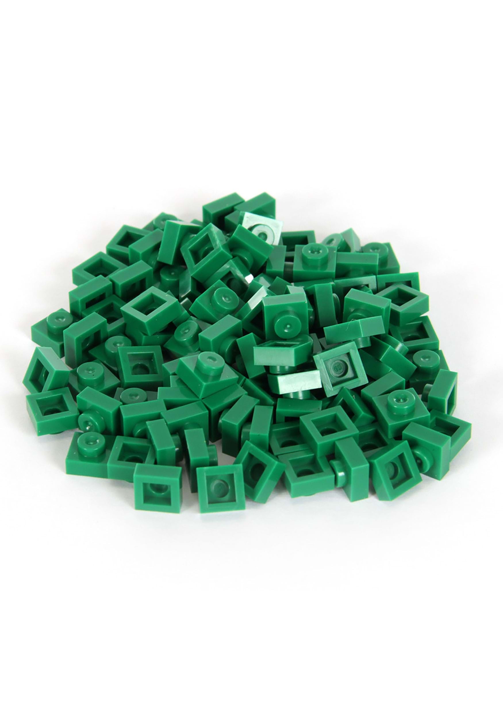 Bricky Blocks Green 100 Pieces 1x1