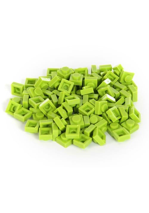 Bricky Blocks 100 Piece 1x1 Lime